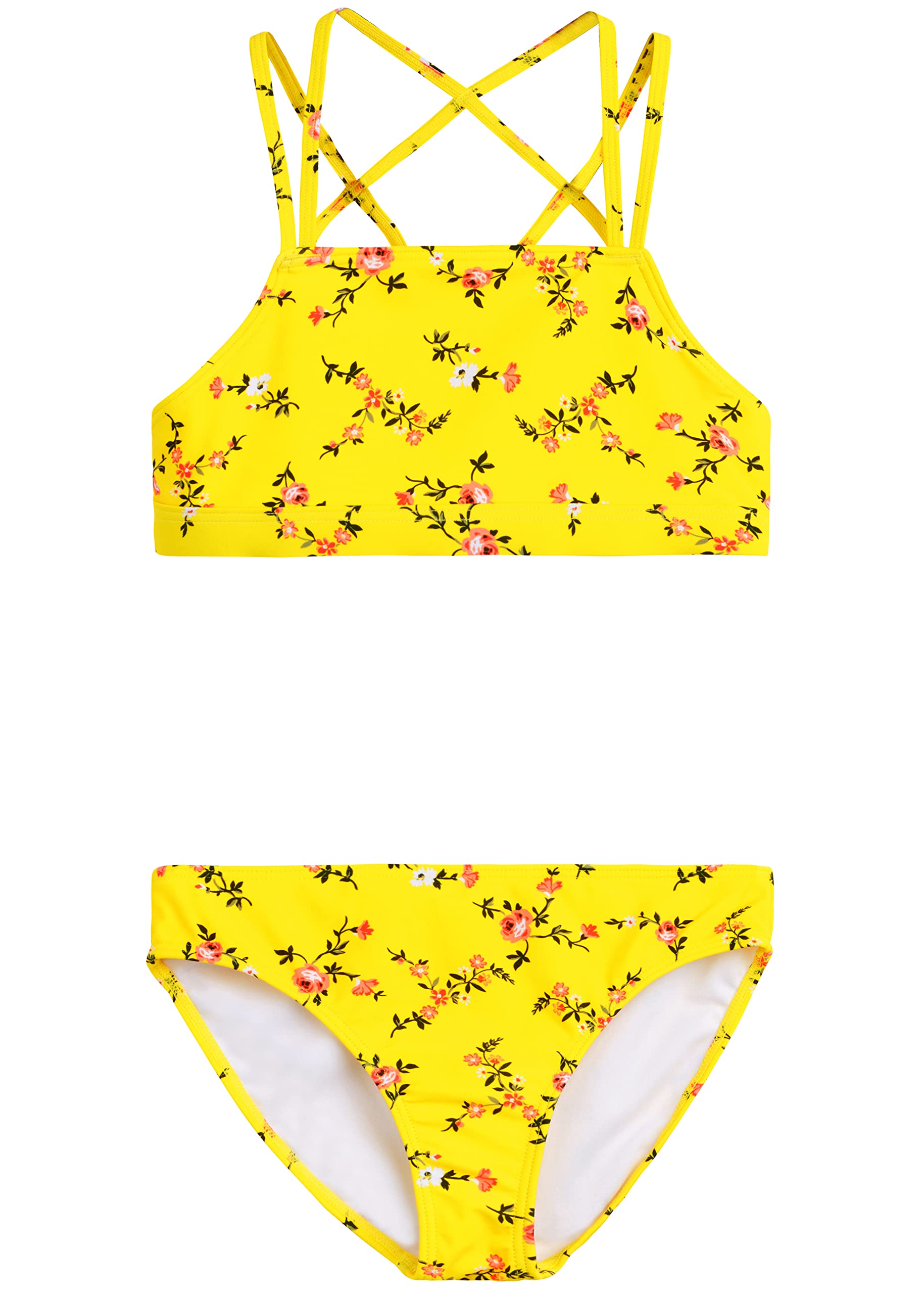 Kanu Surf Girls' Aria Beach Sport UPF 50+ Mini Tankini Two Piece Swimsuit