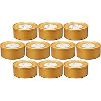 Set of 10 Gold Color Chanting Lids Medium [3.9 x 2.4 inches (10 x 6.1 cm) | Lids
