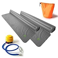 Inflatable Bed Rails - Travel Bumpers (2 Pack), Baby & Toddler Sleeping Safety Guard for Twin, Queen, King Bed - with Portable Foot Pump and Storage Bag