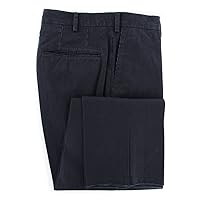 Navy Blue Micro-Houndstooth Pants - Slim