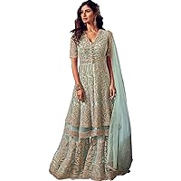 Wedding Wear Straight Anarkali Gown Suits Sewn Pakistani Indian Designer Shalwar Kameez Dress