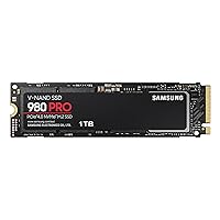 SAMSUNG 980 PRO SSD 1TB PCIe 4.0 NVMe Gen 4 Gaming M.2 Internal Solid State Drive Memory Card, Maximum Speed, Thermal Control, MZ-V8P1T0B
