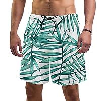 White Palm Mens Swim Trunks Quick Dry Swim Shorts Swimwear Bathing Suits