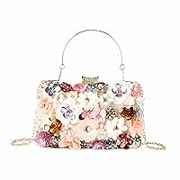 Lanpet Women Clutches Flower Evening Handbag Chain Strap Shoulder Bag