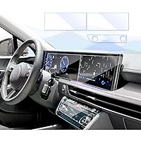 3 Pack for 2024 Sonata Screen Protector for 2024 Hyundai Sonata Accessories Dash & Navigation & AC Climate Tempered Glass Screen Protector 2024 Hyundai Sonata Screen Protector