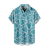 Hawaiian Surf Shirts for Men Men Lightweight Shirt Men Black Button Up Shirt Mens Green Polo Shirts Short Sleeve