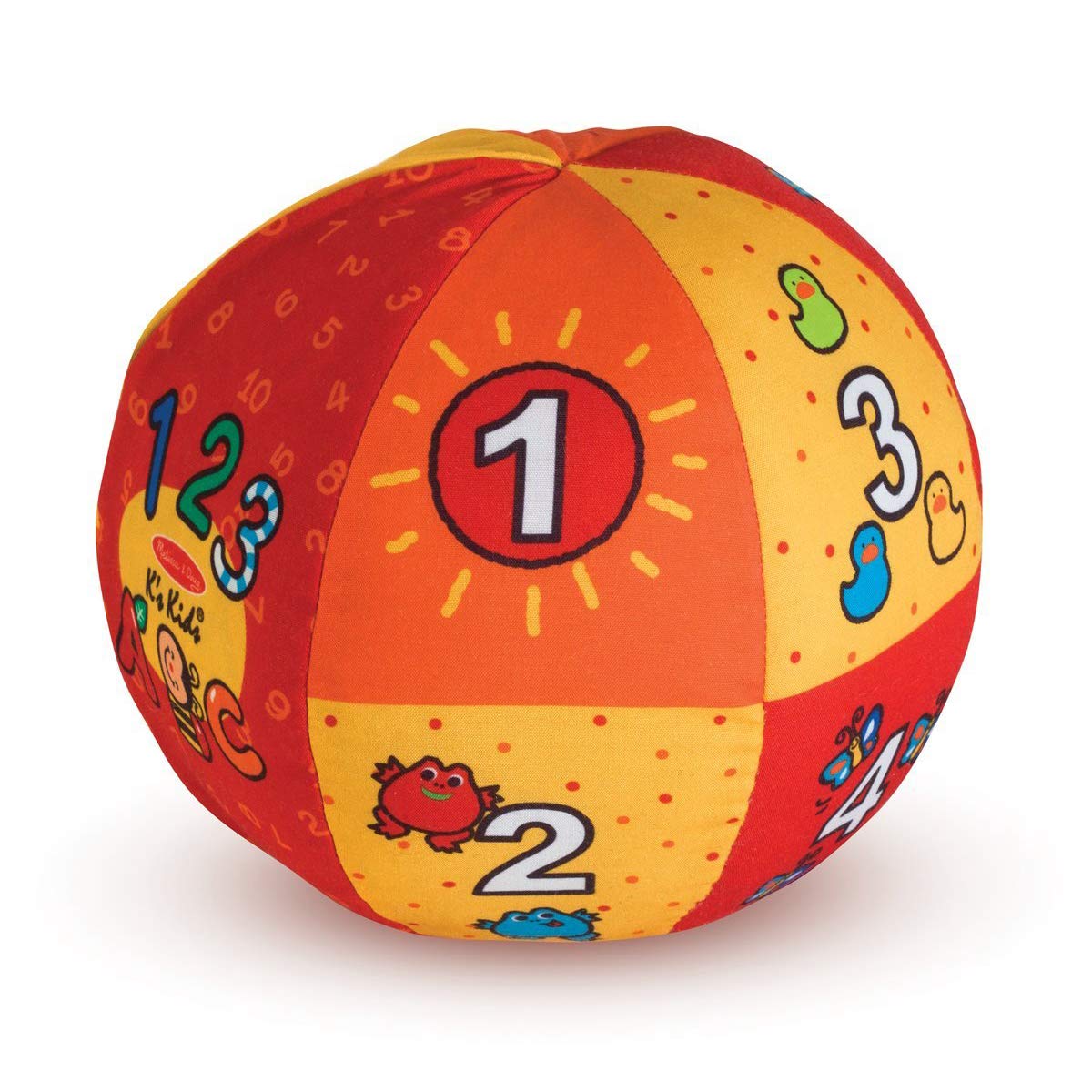 Melissa & Doug 2-in-1 Talking Ball: K's K i d s Series Learning Toy Bundle with 1 Theme Compatible M&D Scratch Fun Mini-Pad (09181)