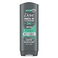 Dove Men+Care Post-Workout Body Wash For Men 3N1 Revive With Tea Tree Oil 18 oz