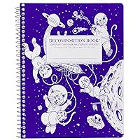 Decomposition Kittens in Space College Ruled Spiral Notebook - 9.75 x 7.5 Journal with 160 Lined Pages - 100% Recycled Paper - Cute Notebooks for School Supplies, Home & Office - Made in USA