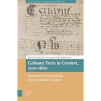 Culinary Texts in Context, 1500-1800: Manuscript Recipe Books in Early Modern Europe (Food Culture, Food History before 1900)