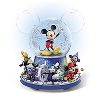 Disney Mickey Mouse Bradford Exchange Glitter Globe With Motion And Music