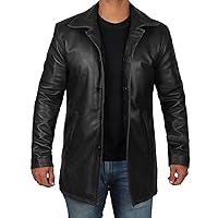 Brown Leather Jacket Men - Natural Distressed Leather Jackets for Men