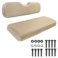 Upgraded Universal Replacement Cushion For Golf Cart Rear Seat, Golf Cart Back Flip Seat Cushion Fits For Most of EZGO, Club Car, YAMAHA Carts