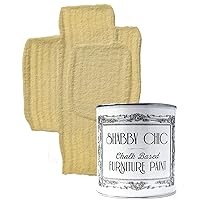 Shabby Chic Chalk Based Furniture Paint: Matt Finish for Furniture, Home Decor, DIY Projects, Wood Paint - Interior and Exterior - 250ml - Rhubarb & Custard