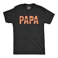 Mens Dad Mom Papa Halloween Icons Tshirt Funny Spooky Trick Or Treat Graphic Novelty Tee