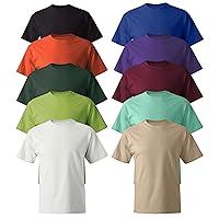 Multipack Men's Short Sleeve Crewneck T-Shirt 518T Midweight Tees,XLT,10 PK Make Your Own Color Set! Multicolor