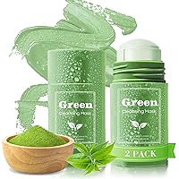 Green Tea Clay Face Mask - Purifying Oil Control Deep Cleanse Mask, Pore Cleaner Mask for Remove Black heads，Improves Face Skincare for All Skin Types 1 Count (Pack of 2)
