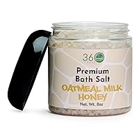Oatmeal Milk & Honey Bath Salt - Aromatherapy for All Skin Types - Cruelty-free & Vegan Body Scrub - Detoxifying & Moisturizing Bath Soak - Alcohol & Sulfate-free