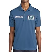 Custom Polo Shirt for Men Personalized Embroidered Short Sleeve Polo Golf Shirt Add Your Text Name