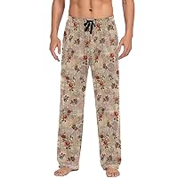 ALAZA Men's Succulent Plants and Cactuses in Pots Sleep Pajama Pant