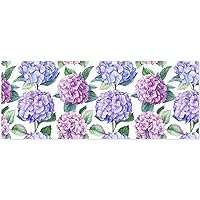 OTVEE 3 Rolls Birthday Wrapping Paper Roll - Hydrangea Flower and Leaves Design Gift Wrapping Paper for Christmas, Bridal, Holiday, Party, Baby Shower - 58 x 22.8 inch