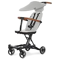 Evolur Cruise Rider Stroller with Canopy, Lightweight Umbrella Stroller with Compact Fold, Easy to Carry Travel Stroller - Koala Gray