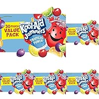 Kool-Aid Jammers Tropical Punch Flavored Juice Drink (30 Pouches) (Pack of 5)