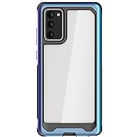 Ghostek Atomic Slim Phone Case for Note 20 5G Clear Mystic Aluminum Bumper Protector Super Rugged Heavy Duty Shockproof Protective Cell Phone Cover for 2020 Galaxy Note20 5G (6.7 Inch) - (Prismatic)