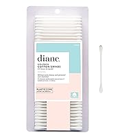Diane Cotton Swabs, 375 ct. 1-Pack - Super Soft for Sensitive Skin, Gentle on Face, Makeup and Beauty Applicator, Nail Polish Removal, 3 inches long for Beauty, Personal Care, Crafts