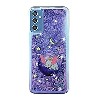 Case for Galaxy A55 5G,Glitter Quicksand Moving Love Hearts Star Flower Cute Cartoon Animals Flowing Liquid Protective Soft Women Girl Phone Case for Samsung Galaxy A55 5G (Fly Elephant)