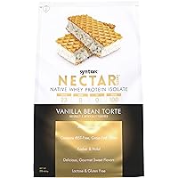 Syntrax Nutrition Nectar Sweets, 100% Whey Isolate Protein Powder, Real Vanilla Bean Specks, Vanilla Bean Torte, 2 lbs