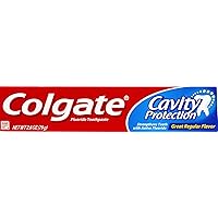 Colgate Cavity Protection Toothpaste Great Regular Flavor 2.8 Oz Travel Size (Pack of 12)
