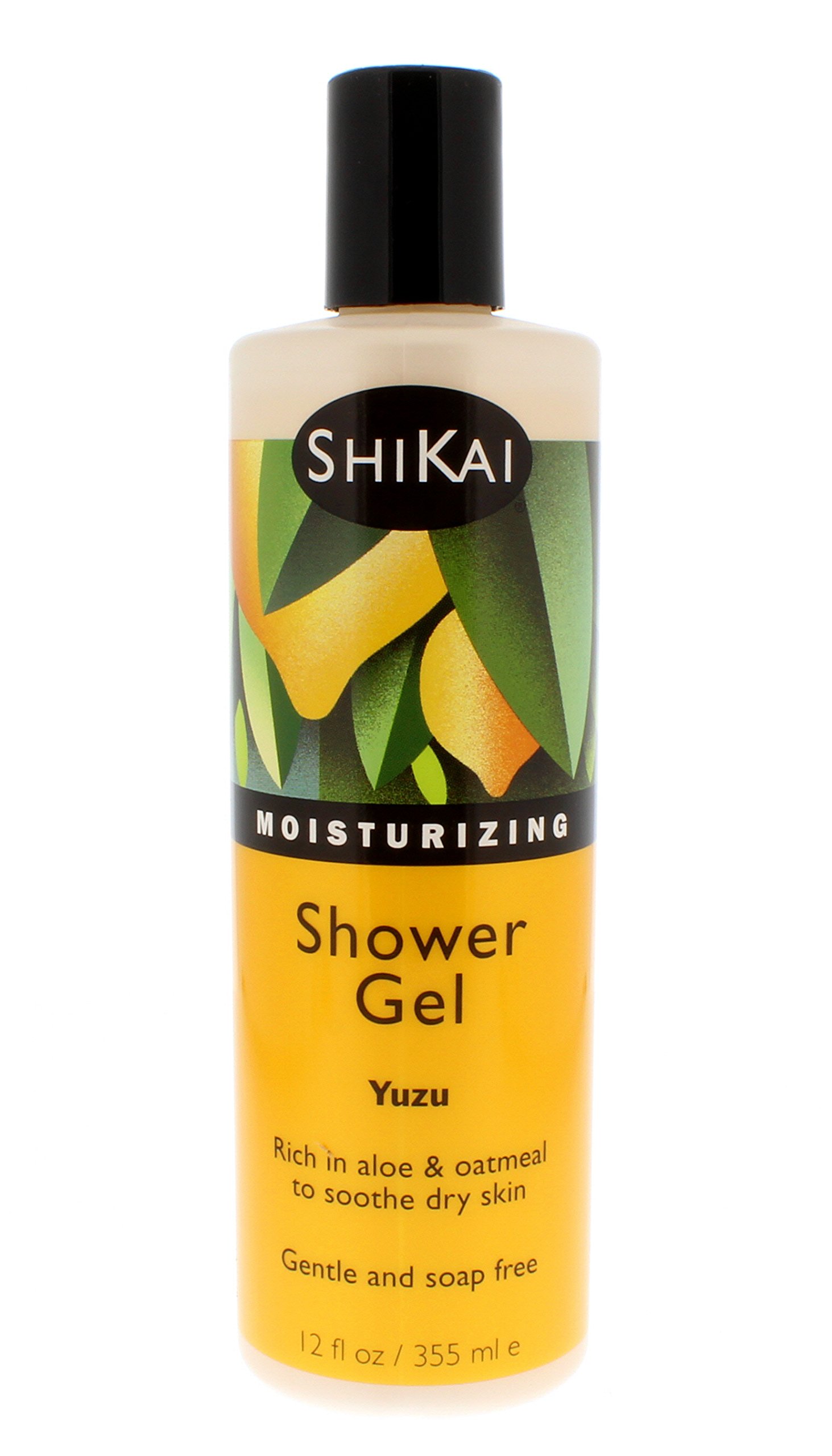 Shikai - Daily Moisturizing Shower Gel, Rich in Aloe Vera & Oatmeal That Leaves Skin Noticeably Softer & Healthier, Relief For Dry Skin, Gentle Soap-Free Formula (Yuzu, 12 Ounces)