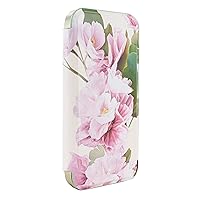 Ted Baker LIRIAS Cream Flower Placement Mirror Folio Phone Case for iPhone 13/14 Green Gold Shell