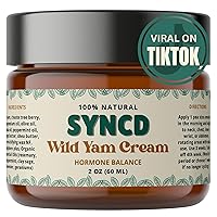 Organic Wild Yam Cream for PMS & Menopause Relief - Hormone Balance Plant Derived Topical Cream for Hot Flashes, Menstrual Cramps & Night Sweats - Made In The USA