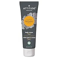 ATTITUDE Body Cream, EWG Verified Moisturizer, Vegan Moisturizing Products For Dry Skin, Dermatologically Tested, Ginseng and Grapeseed Oil, 8 Fl Oz