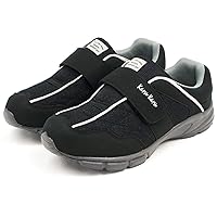 Celeble Men's Walking Shoes, Wide, Lightweight, 3e, Easy to Wear, Velcro, Soft, Pain Free, Mesh, Breathable, Moisture-Resistant
