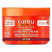 Coconut Curling Cream with Shea Butter for Natural Hair, 12 oz