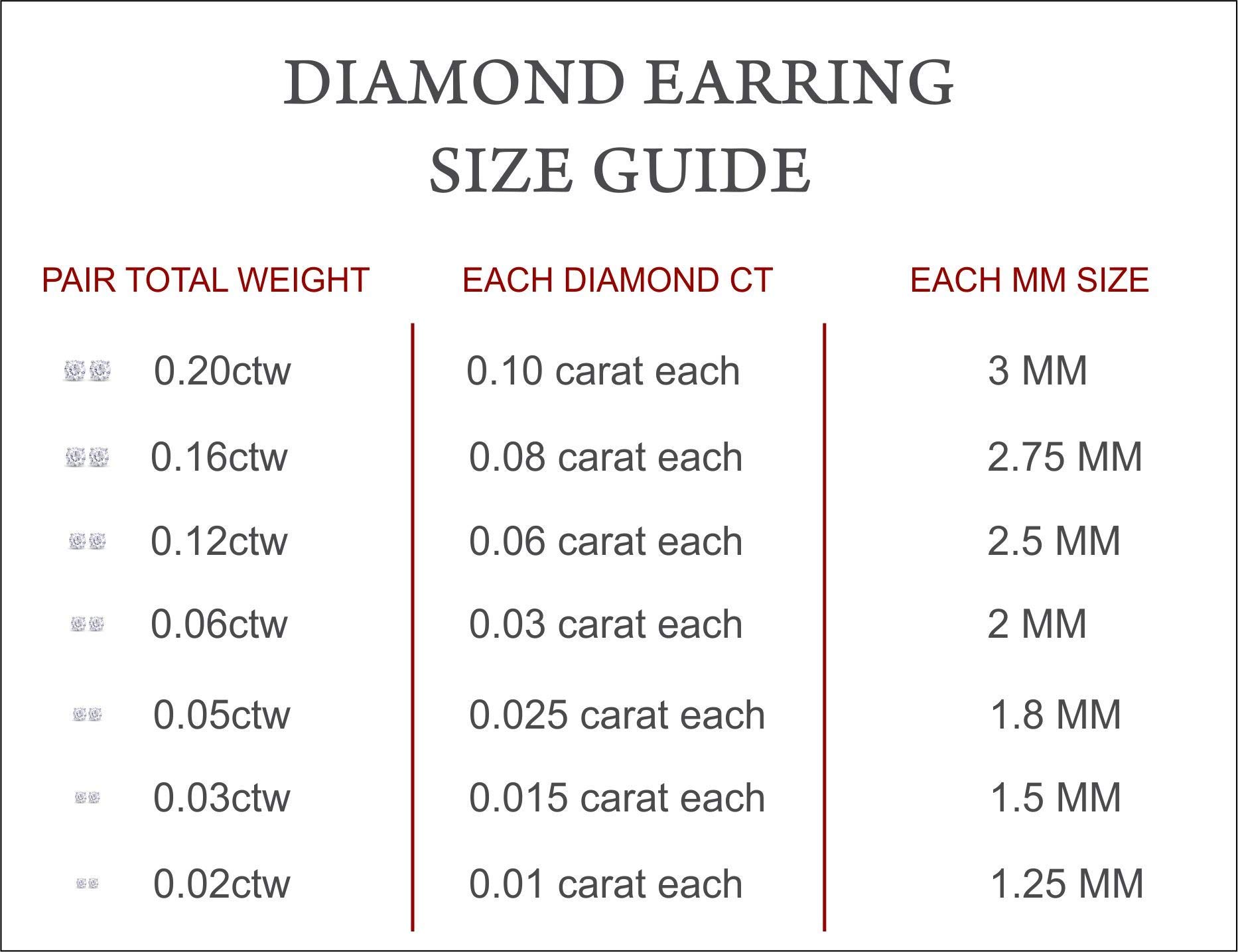 TheDiamondDeal .05-1.00 Carat Natural Round Brilliant Solitaire Diamond Stud Earrings For Women Girls infants 14k Yellow or White or Rose/Pink Gold 4-Prong Basket Setting Stud Earrings With Push Backs