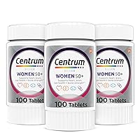 Centrum Silver Women's Multivitamin for Women 50 Plus, Multivitamin/Multimineral Supplement with Vitamin D3, B Vitamins, Calcium and Antioxidants, Gluten Free, Non-GMO Ingredients - 300 Count
