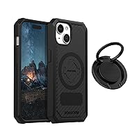 Rokform - iPhone 15 Rugged Case + MagSafe Compatible Sport Ring Stand & Grip