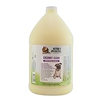 Coconut Clean Ultra Dog Conditioning Shampoo Concentrate for Pets, Makes up to 16 Gallons, Natural Choice for Professional Groomers, Adds Highlighting and Body, Made in USA, 1 gal
