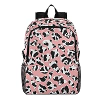 ALAZA Geometric Cow Spot Hiking Backpack Packable Lightweight Waterproof Dayback Foldable Shoulder Bag for Men Women Travel Camping Sports Outdoor