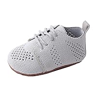 Girls Shoes Size 6 Infant Girls Boys Single Shoes First Walkers Shoes Toddler Soft Bottom Breathable Lace Toddler Bots