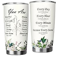 Christian Gifts for Women-Stainless Steel 20oz Tumbler Religious Gifts for Women- Christian Faith Jesus God Bible Verse Gifts