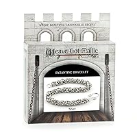 Weave Got Maille Byzantine Chain Maille Bracelet Kit, Classic Silver