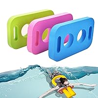 Swim Noodles 3 Pcs Swim Noodle Connector EVA Swimming Stick Colorful Noodle Builder Connector Practical Pool Noodle Connector Joint with 2 Cross Holes for Swimming Beginners (Pink+Green+Blue)