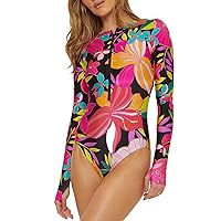 Trina Turk Women's Standard Solar Paddle One Piece Swimsuit, Floral Print, Bathing Suits