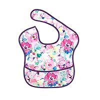 Bumkins Bibs for Girl or Boy, SuperBib Baby and Toddler for 6-24 Mos, Essential Must Have for Eating, Feeding, Baby Led Weaning Supplies, Mess Saving Catch Food, Waterproof Soft Fabric, Watercolors