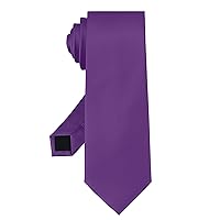 Black Ties For Men Solid Color Formal Neckties 3.15